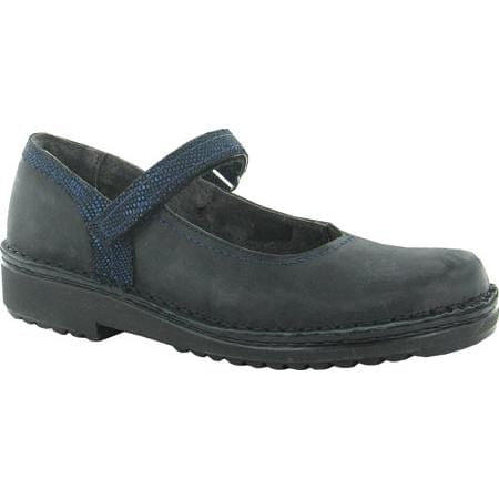 Naot Hilda Mary Jane Womens Shoes NHB Oily Coal Nubuck/ Navy Rep