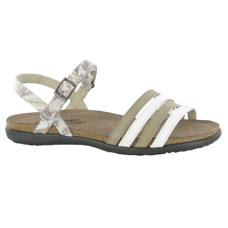 Naot Lucy Sandal Womens Shoes WEO White/Beige/Floral