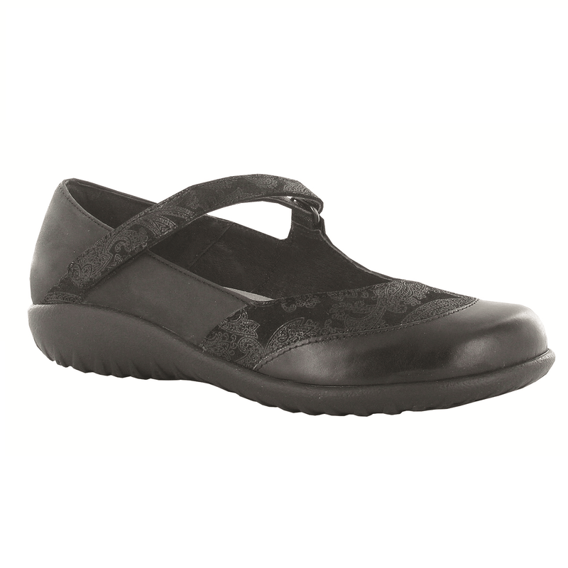 Naot Luga Mary Jane Womens Shoes NGK Blk Lace/Oily