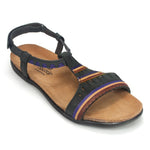 Naot Odelia Sandal (7409) Womens Shoes Oily Coal Nubuck/Purple Lthr