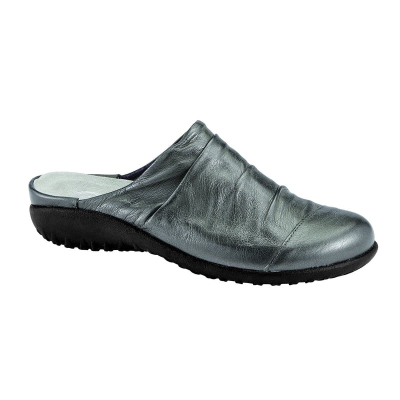 Naot Paretao Mule (11174) Womens Shoes Crinkle Steel Lthr