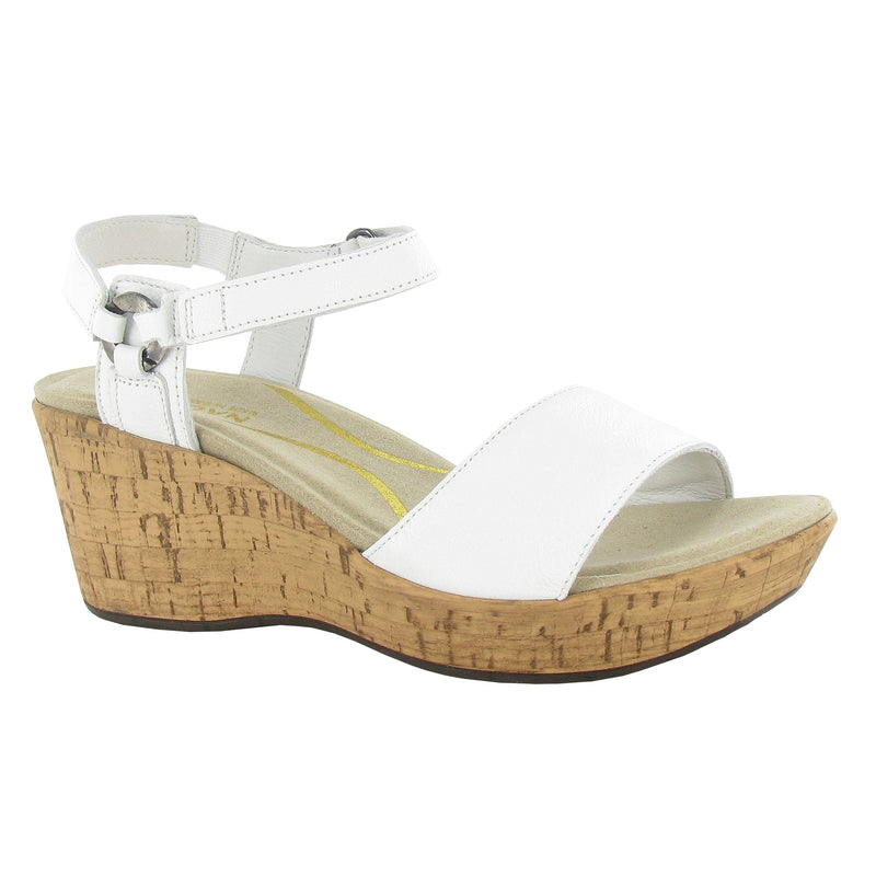 Naot Pier Wedge Sandal (87110) Womens Shoes Soft White