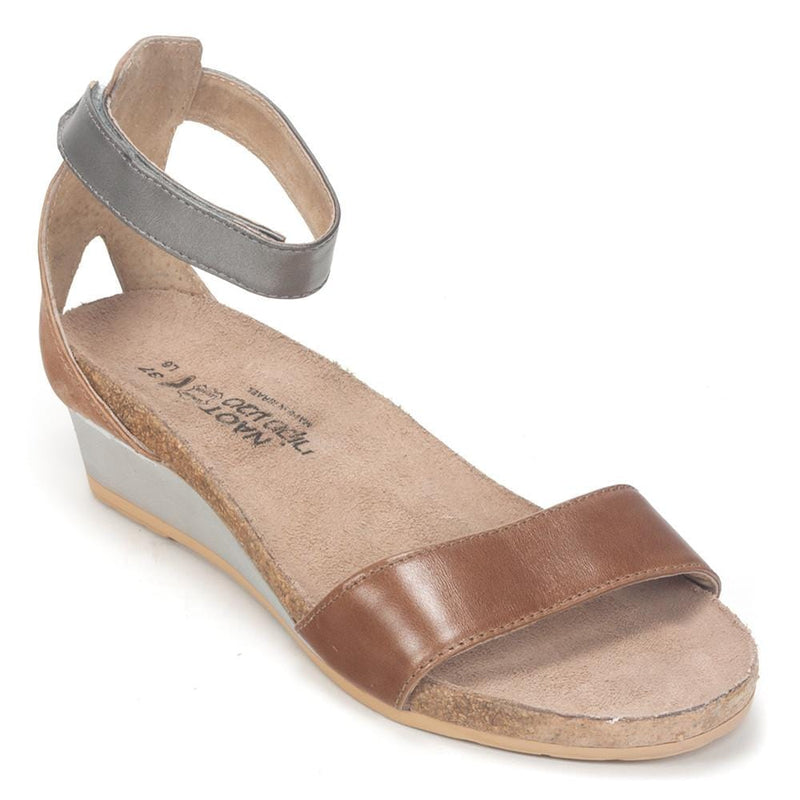 Naot Pixie Sandal (5016) Womens Shoes Maple Brown/Latte/Mirror