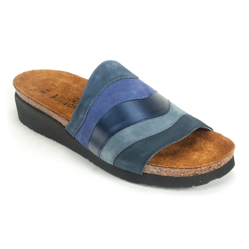 Naot Portia Wedge Slide Sandal Womens Shoes PDJ Blue Multi