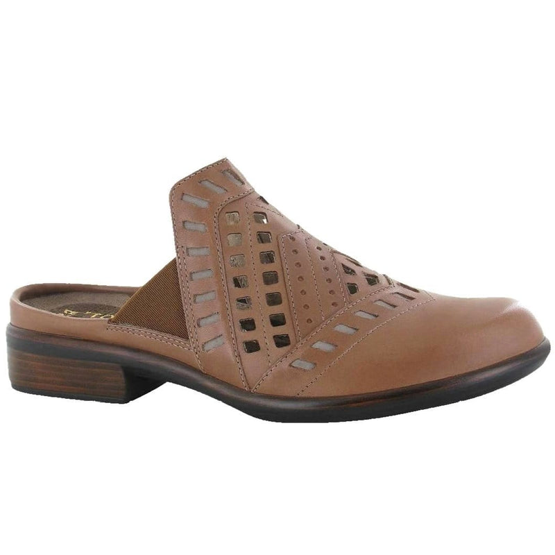 Naot Sharkia Leather Mule (26069) Womens Shoes Mocha Rose Lthr/Stone Nubuck