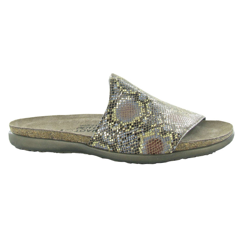 Naot Skylar Slide Sandal (7455) Womens Shoes Golden Python