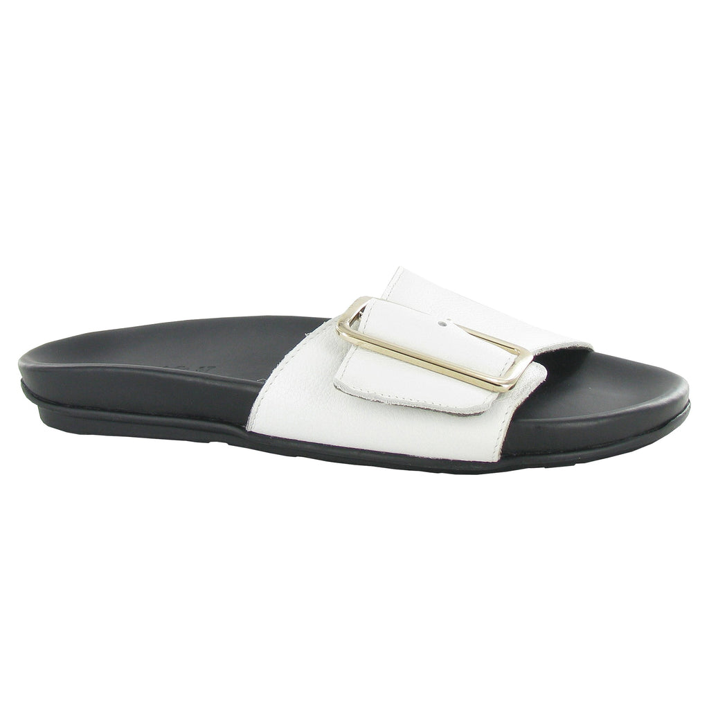 Naot Tahiti Slide Sandal Womens Shoes Soft Black Leather