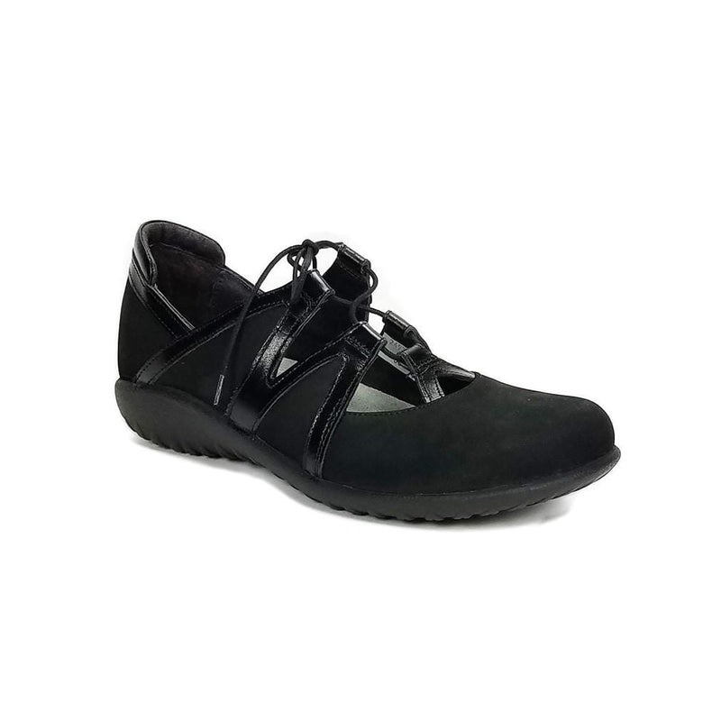 Naot Timu Lace Up Flat Womens Shoes N42 Black