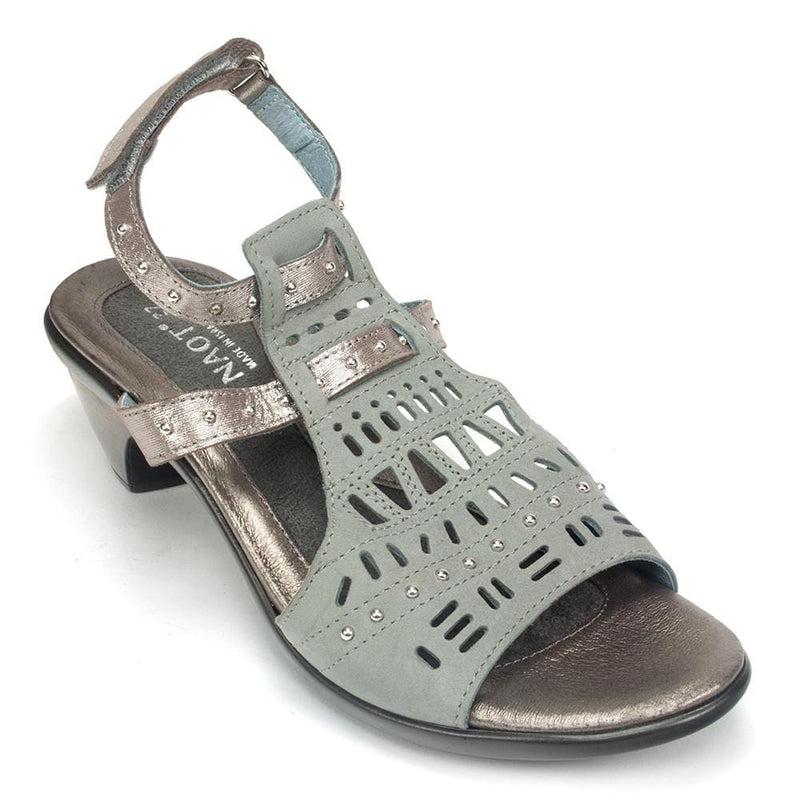 Naot Vogue Sandal (44082) Womens Shoes NBW Light Gray/Silver Lthr