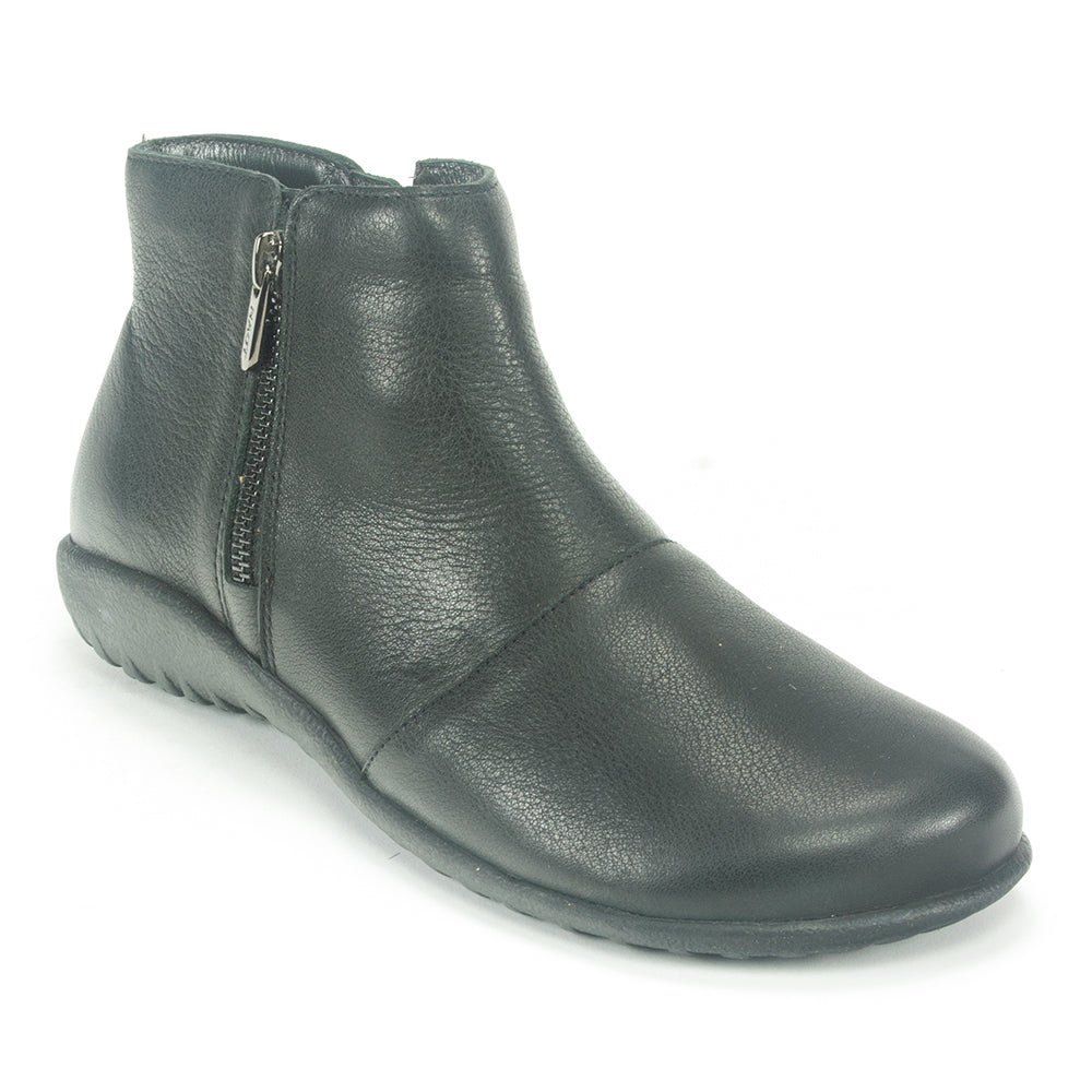 Naot Wanaka Ankle Bootie (11186) Womens Shoes Soft Black Leather