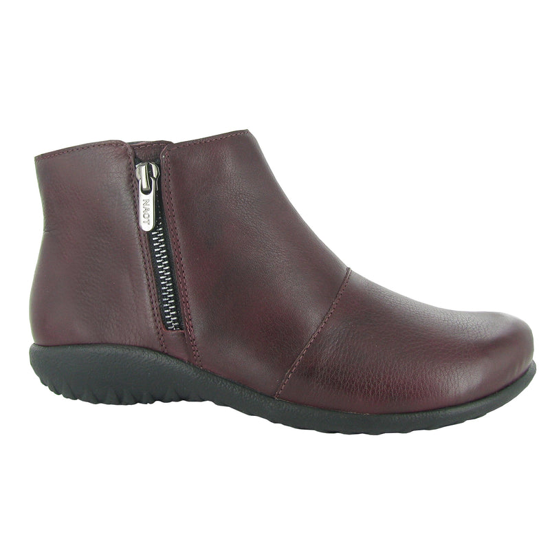 Naot Wanaka Ankle Bootie (11186) Womens Shoes Soft Bordeaux Leather