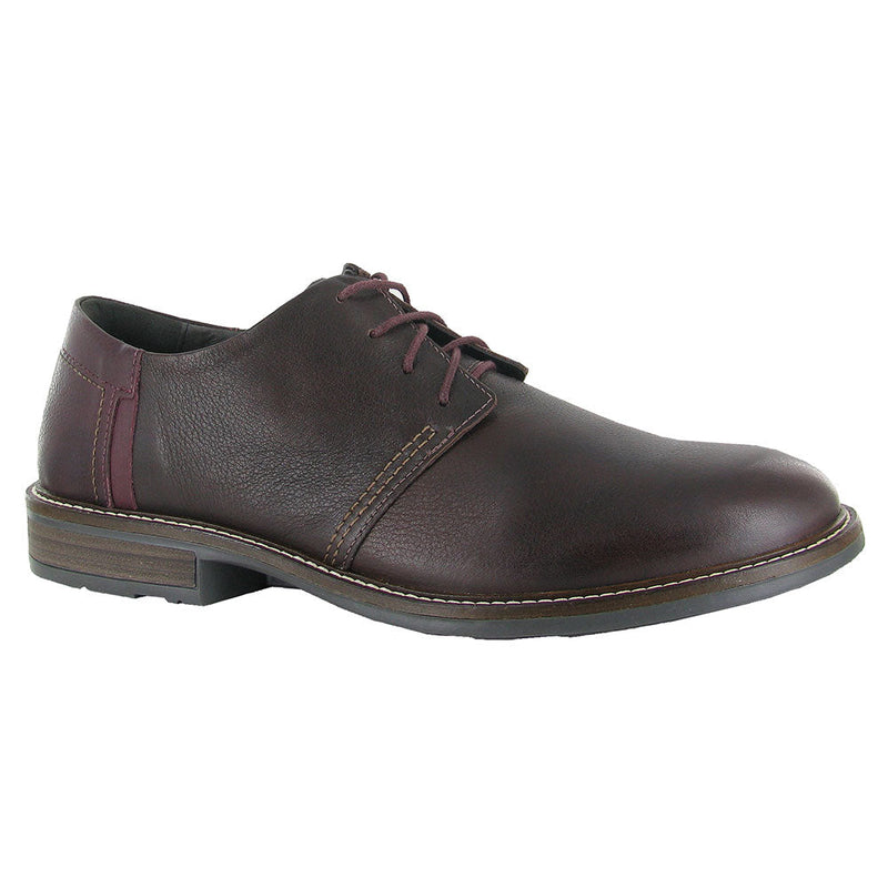 Naot Chief Oxford (80024) Mens Shoes Soft Brown Leather/Soft Bordeaux Leather