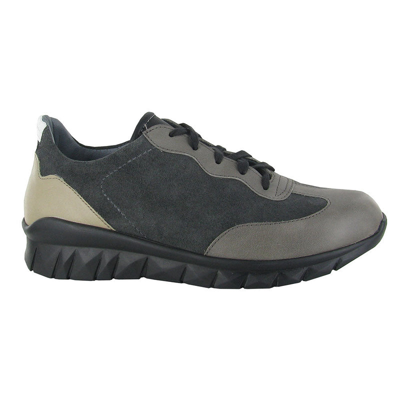 Naot Infinity Casual Sneaker (18029) Womens Shoes Oily Midnight Suede/Foggy Gray Lthr/Light Gray Nubuck/Soft Black Lthr