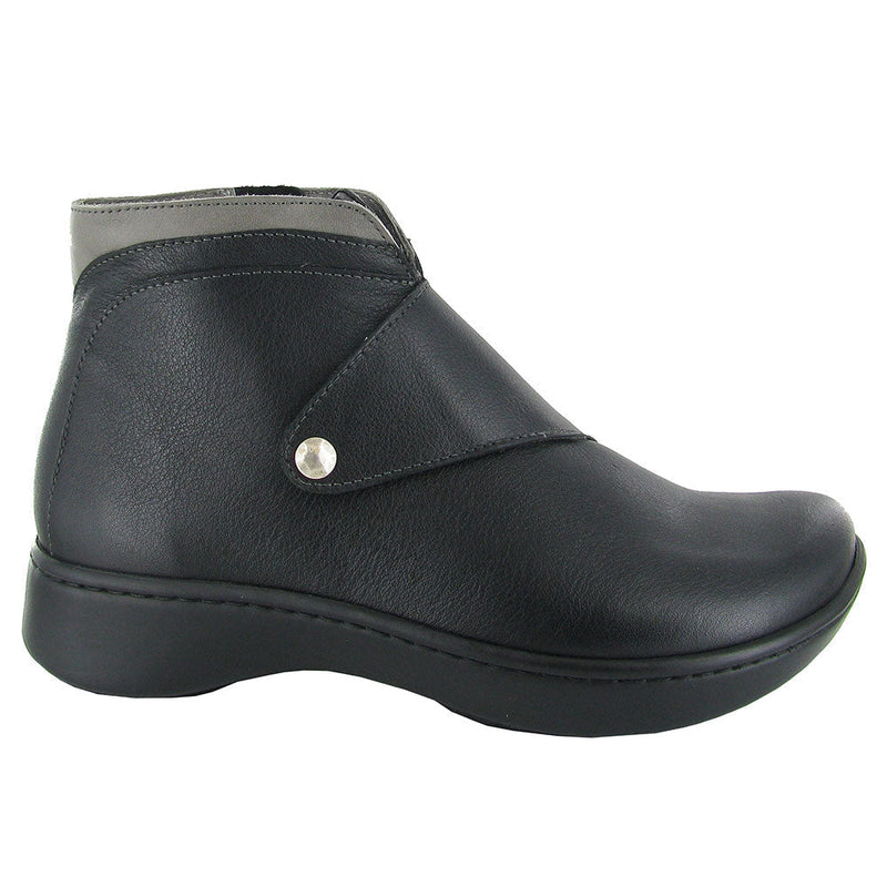 Naot Pacific Bootie (25013) Womens Shoes Soft Black/Foggy Grey
