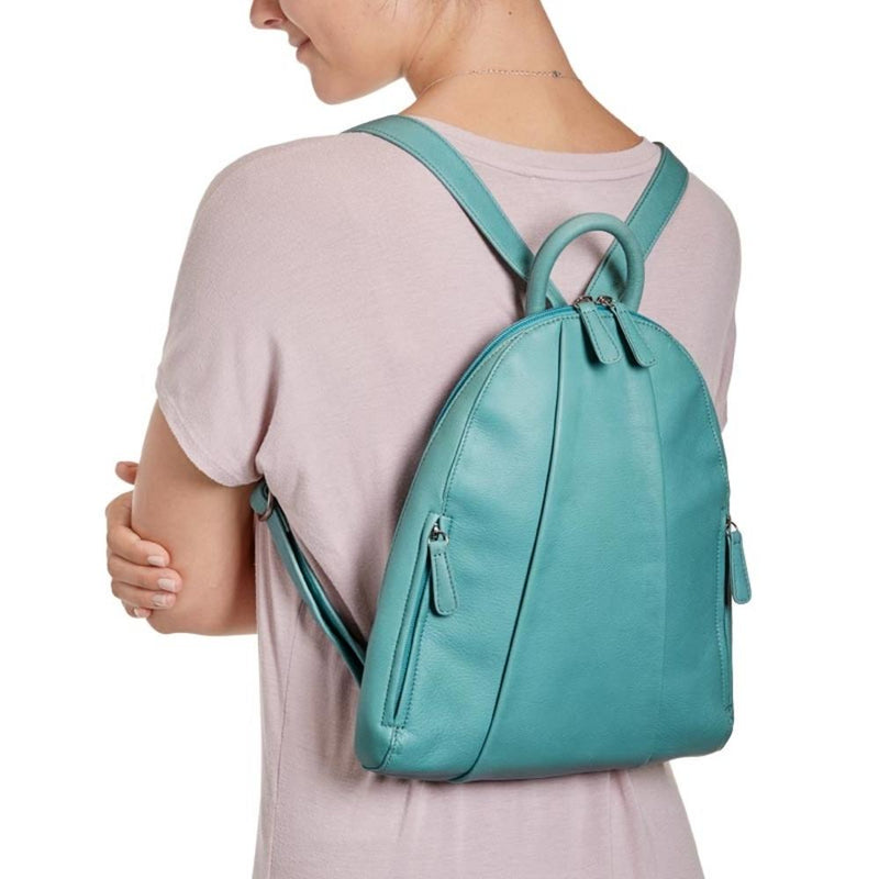 Osgoode Marley Teardrop Multi Zip Backpack (5017) Handbags Azure