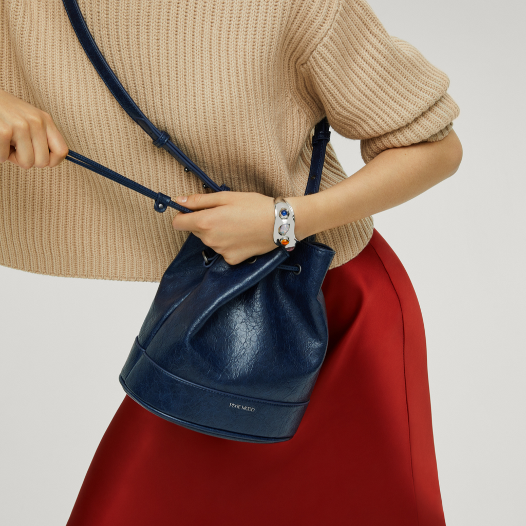 pixie mood Amber Bucket Bag Handbags Vintage Blue