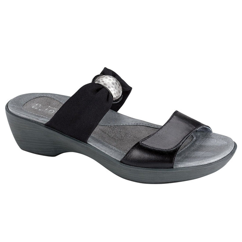 Naot Pinotage Sandal (12105) Womens Shoes 664 Black Madras/Black Stretch