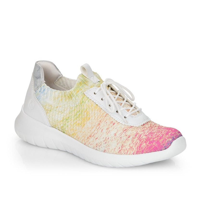 Remonte Rainbow Sneaker (R5704) Womens Shoes 90R-Rainbow/White/Ice