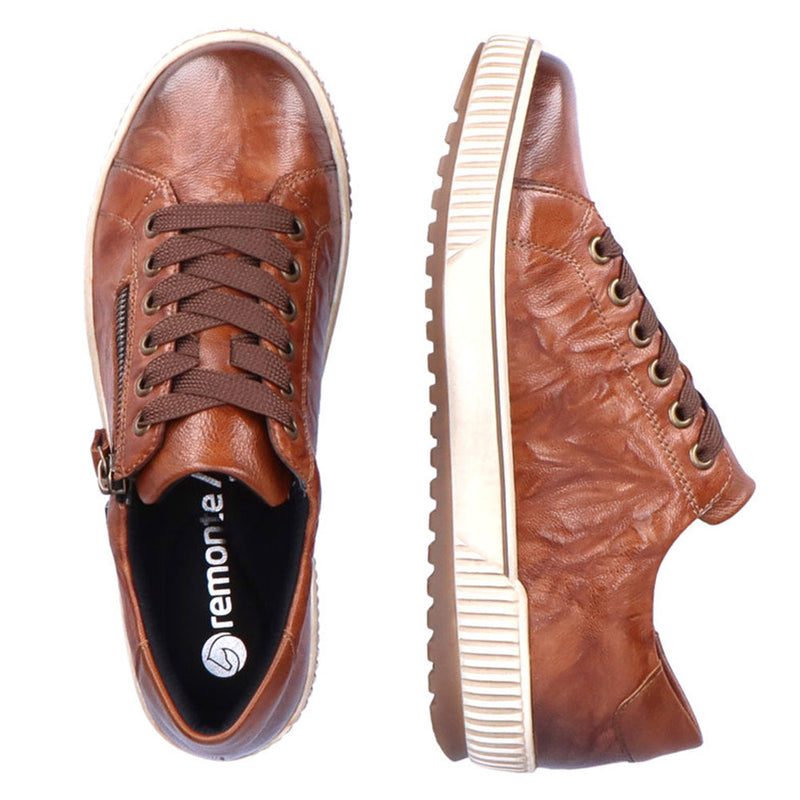 Remonte Classic Leather Sneaker (D0700) Womens Shoes 