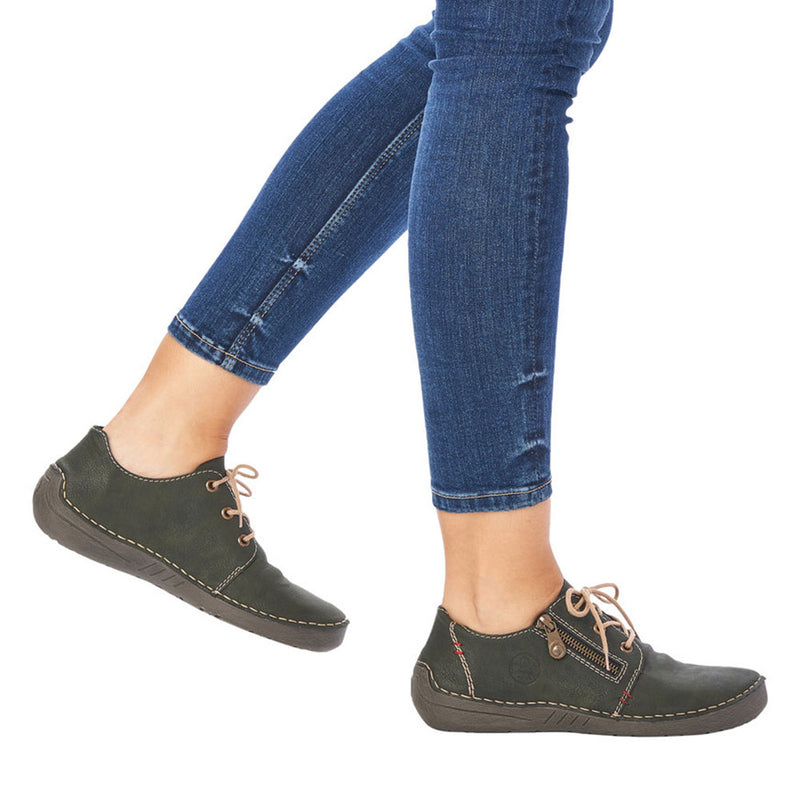 Doen dramatisch een miljard Rieker Zip Up Women's Synthetic Leather Lace Up Shoe | Simons Shoes