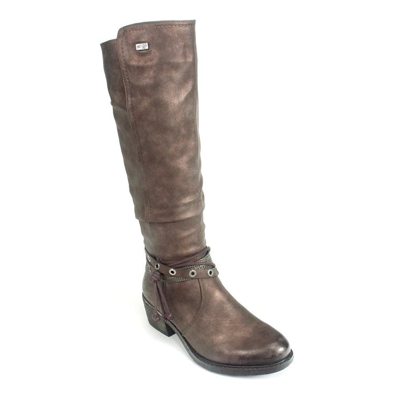 Remonte Knee High Leather Boots (R1170) Womens Shoes 25 Brown