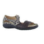 Naot Papaki (11125) Womens Shoes Cheetah Suede/Soft Brown Leather
