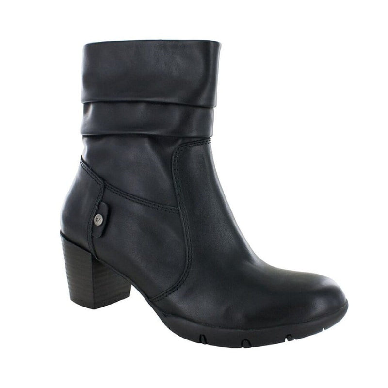 Wolky Colville Cuffed Demi Boot (3611) Womens Shoes 91-000 Vegi Black