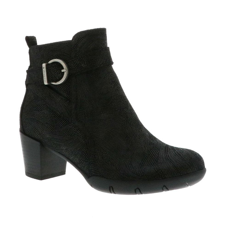 Wolky Nampa Heeled Bootie Womens Shoes 43-000 Black Palm