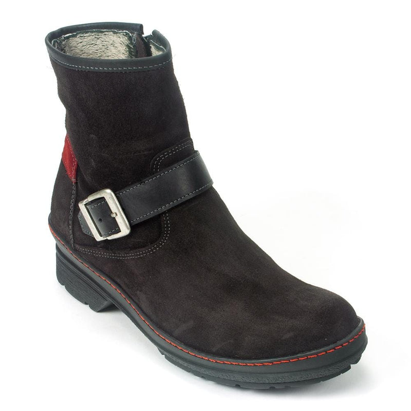 Wolky Nitra Boot Womens Shoes 45-000 BlackLiverpoolSuede
