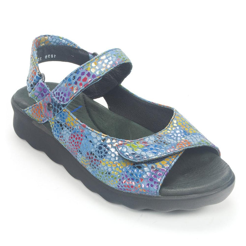 Wolky Pichu Adjustable Sandal (1890) Womens Shoes 881 Jeans Multi