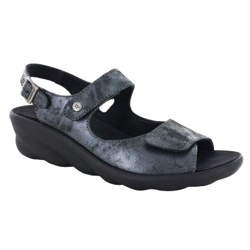 Wolky Scala Wave Wedge Sandal (3125) Womens Shoes 100 Black