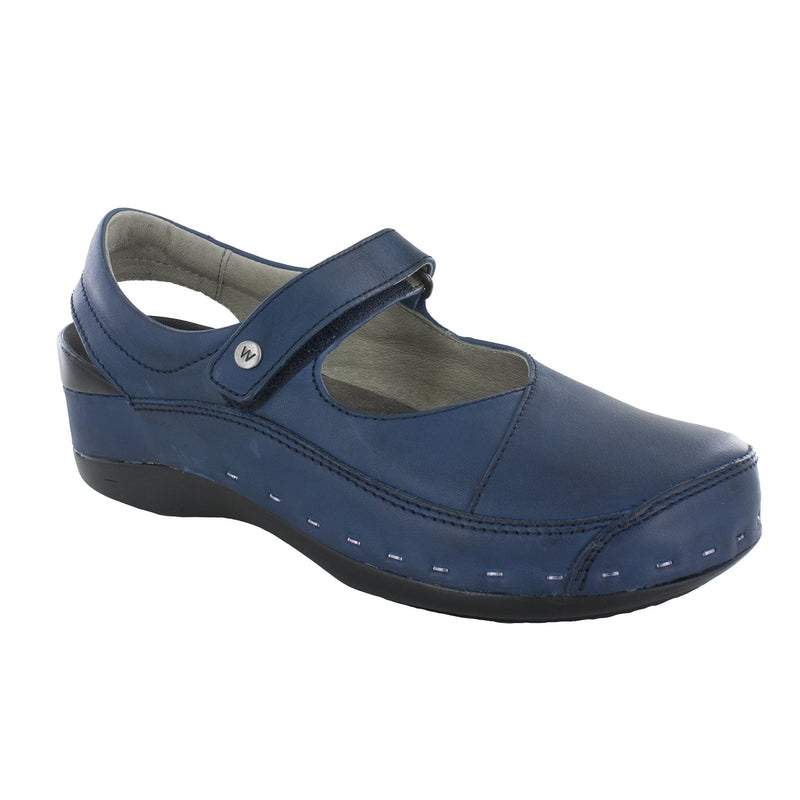 Wolky Strap Cloggy Clog Womens Shoes 580 Blue