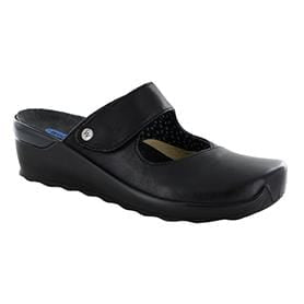 Wolky Up Cut Out Clog (2576) Womens Shoes 200 Black Velvet