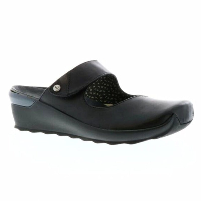 Wolky Up Cut Out Clog (2576) Womens Shoes 200 Black Patent