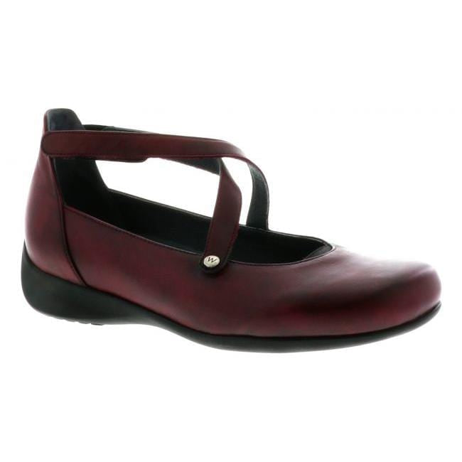 Wolky Ambrosia Crisscross Mary Jane Flat Womens Shoes 51-530 Vegi Oxblood