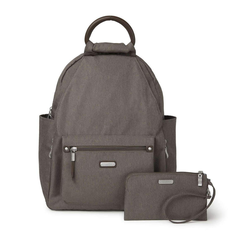 Baggallini All Day Travel Backpack (ADB334) Handbags Dark Umber