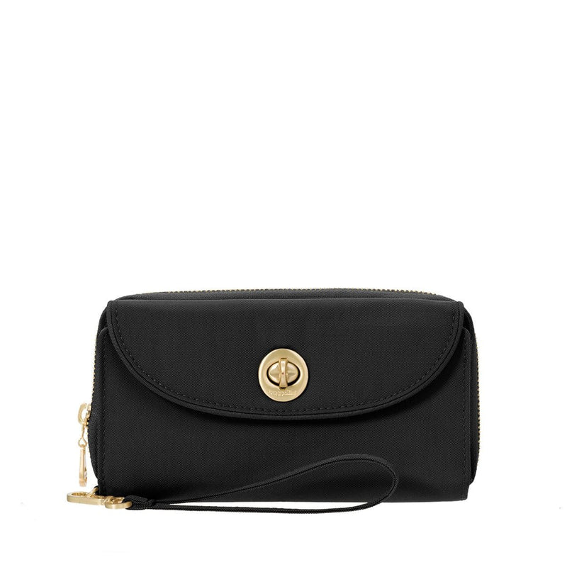 Baggallini RFID Luxor Wrist Wallet (LWW167) Handbags Black