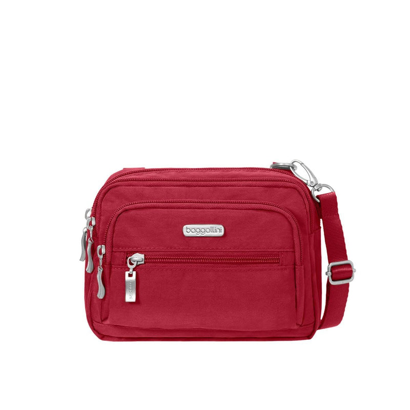 Baggallini Triple Zip Bagg (TRZ419) Handbags Red