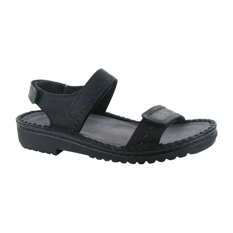 Naot Benya Adjustable Sandal Womens Shoes Oily Coal Nubuck