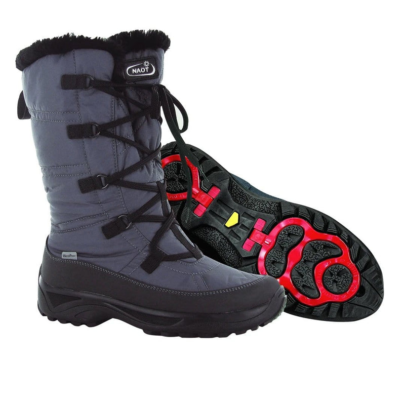 Naot Vail Waterproof Snowboot Womens Shoes A32 Grey/Black