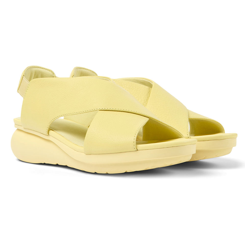 Camper Balloon Wedge (K200066) Womens Shoes 067 Pastel Yellow