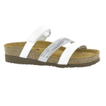 Naot Columbus Slide Sandal (7219) Womens Shoes White Multi Rivets/White Pearl Lthr