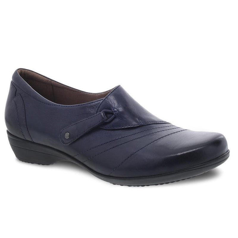Dansko Franny Slip On Loafer Shoe Womens Shoes Navy Burnished