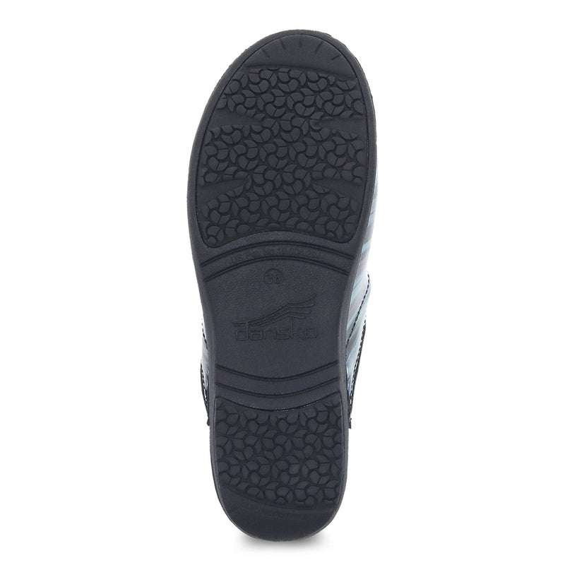 Dansko XP 2.0 Professional Teal Stripe Patent Womens Shoes 