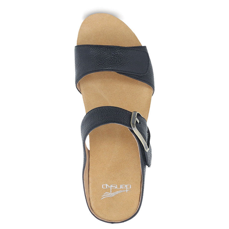 Dansko Tanya Women's Double Strap Leather Slide Sandal | Simons Shoes