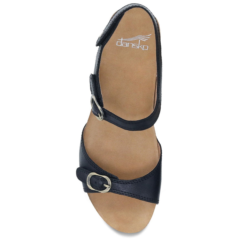 Dansko Tricia Women's Buckled Burnished Leather Sandal | Simons Shoes