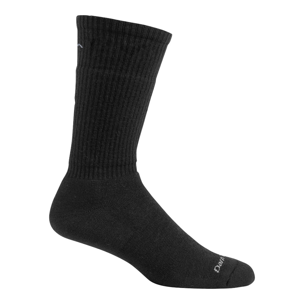 Darn Tough Men's The Standard Mid-Calf Lightweight Sock (1480) Mens Hosiery Black