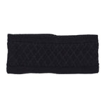 Echo Design Diamond Cable-Knit Headband Women's Clothing Black