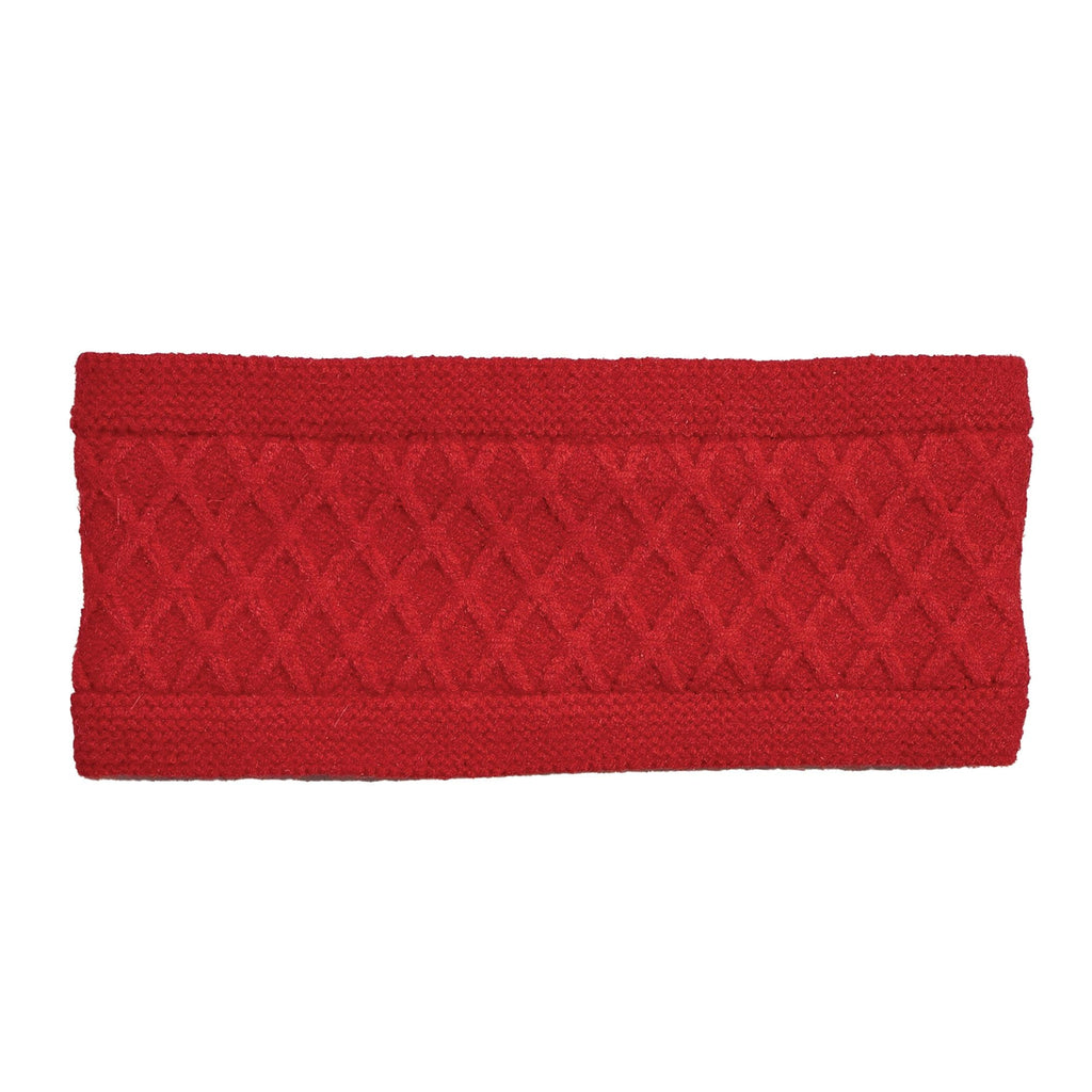 Echo Design Diamond Cable-Knit Headband Women's Clothing Red