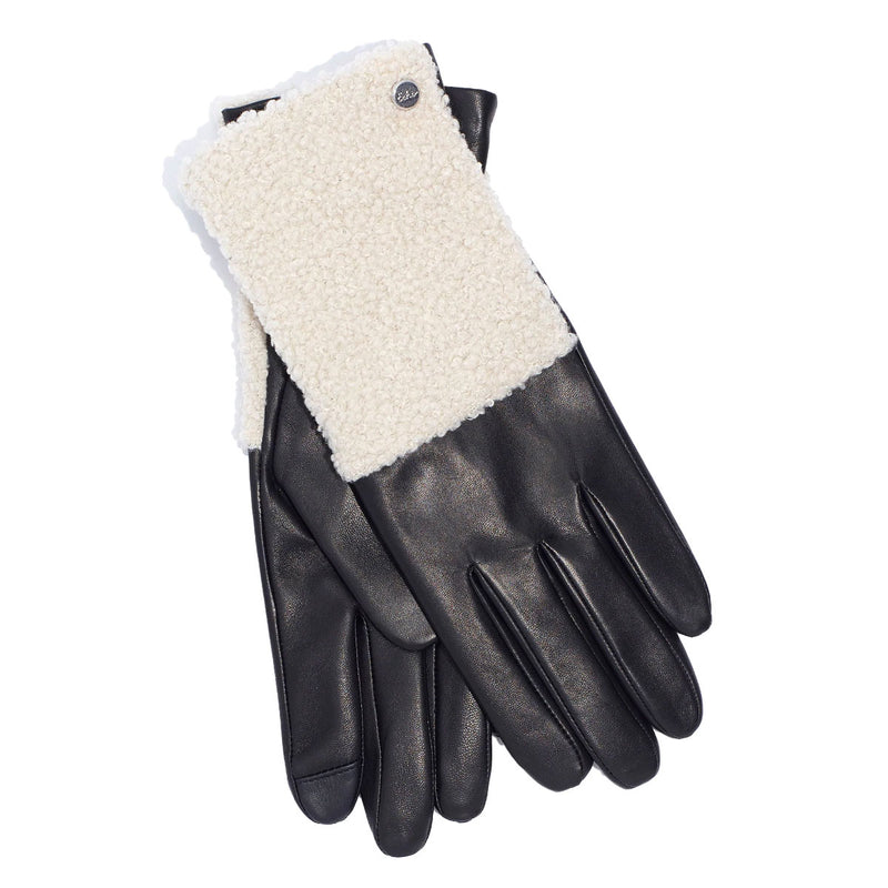 Echo Design Sherpa Leather Glove Women's Clothing Black